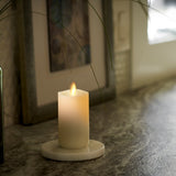 This indoor‚ 2.0"x 4.25" flameless candle‚ dances, flickers and sways so convincingly, you have to see it to believe it. Only Luminara flameless candles are born from patented technology, which means they are unrivaled as a safe way to bring more magic to any room.