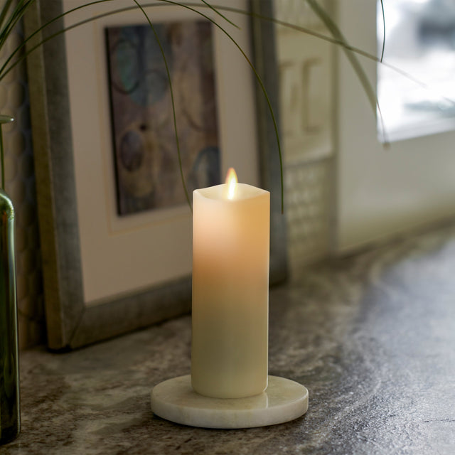 This indoor 2.0" x 6.1" flameless candle dances, flickers and sways so convincingly, you have to see it to believe it. Only Luminara flameless candles are born from patented technology, which means they are unrivaled as a safe way to bring more magic to any room.