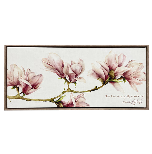 Splosh Blossom Framed Canvas 94x44