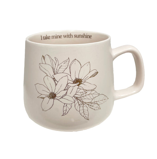 Splosh Blossom Mug Gold Floral