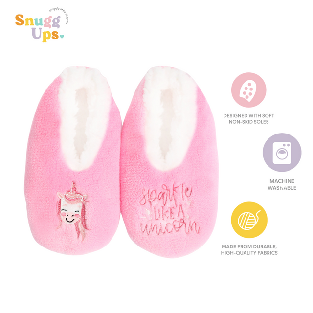 Splosh Toddler Pink Unicorn Slippers