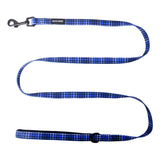 Designed for daily use, this sturdy, high-quality plaid polyester lead is designed to withstand even the strongest tugs from four-legged friends, with an easy-grip handle lined with neoprene to keep human hands comfortable.