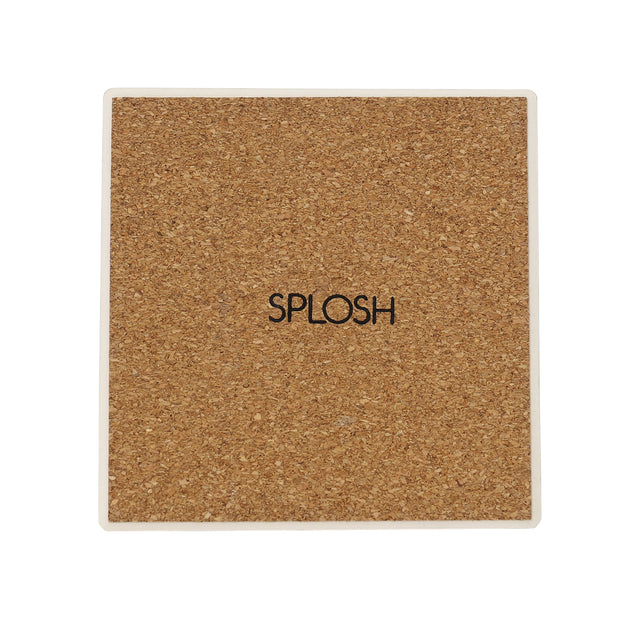 Splosh Flourish Ceramic Coaster - Spikey Leaf