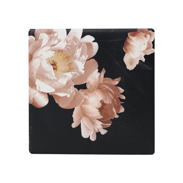 Splosh Full Bloom - Ceramic Coaster Dark Flower