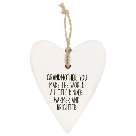 The Grandmother Loving Heart makes a meaningful gift to show your Grandmother how important she is to you.