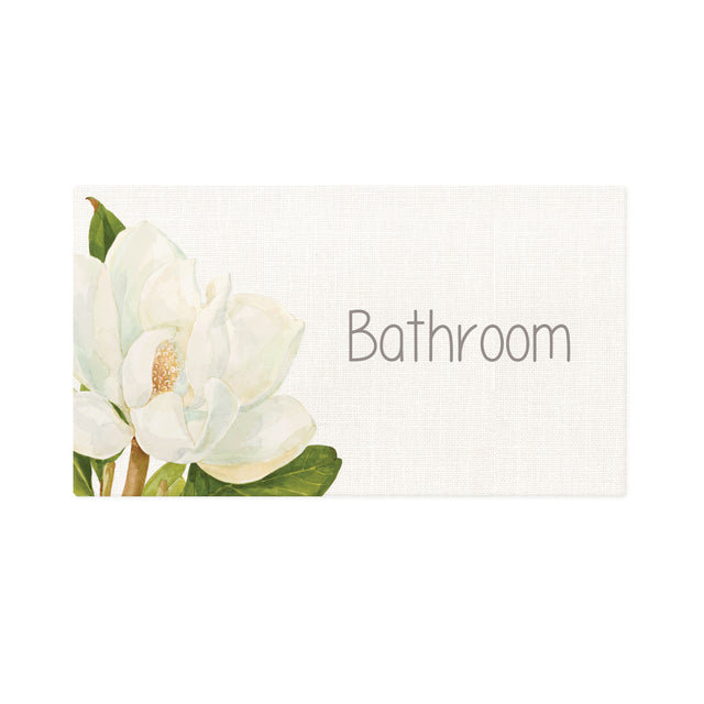 Splosh Magnolia Door Plaque - Bathroom