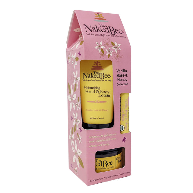 Naked Bee Gift Collection - Vanilla, Rose & Honey