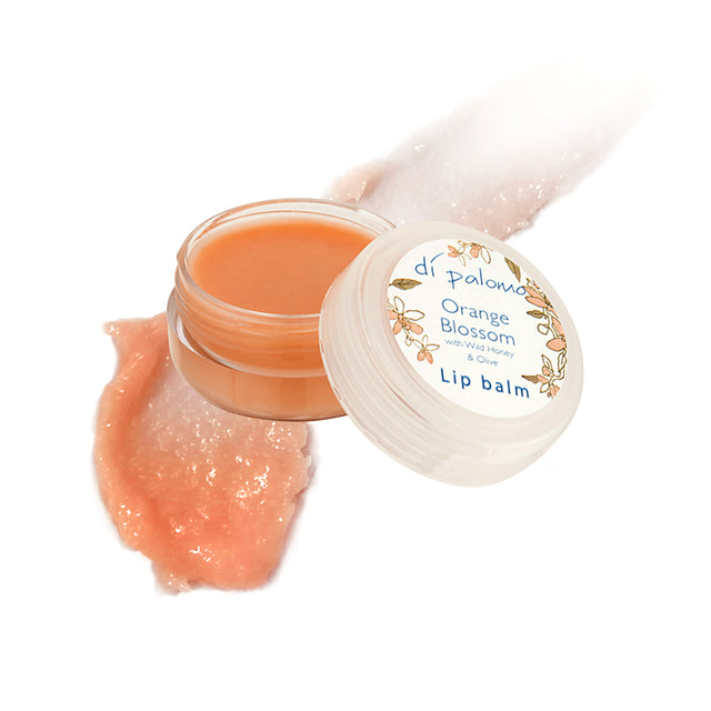 A luxurious Orange Blossom lip balm with beeswax and shea butter that melts on the lips to give a soft shiny finish with a subtle tint.  After the heat of the day, we walk through the olive & orange groves above the bay of Naples, drawing in the soft, sweet fragrance carried on the evening breeze.