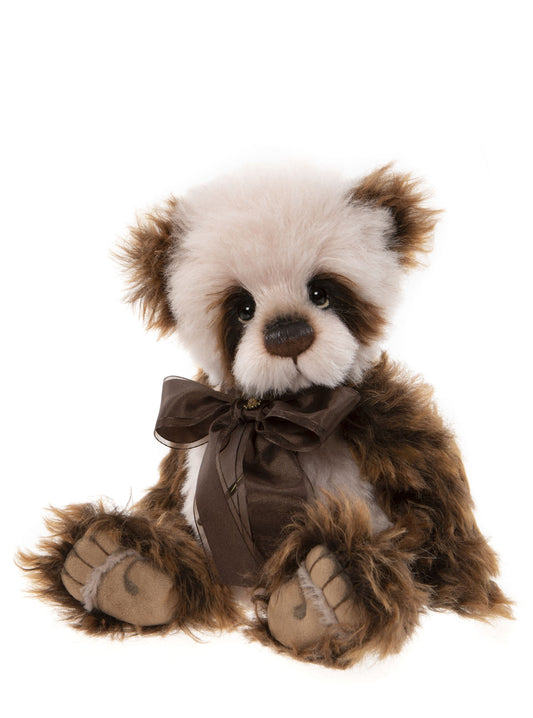 Wagner is a fully jointed bear from the Charlie Bears 2022 Isabelle Collection.  Size 30cm/12. Animal type Panda. Height in bear paws 10.