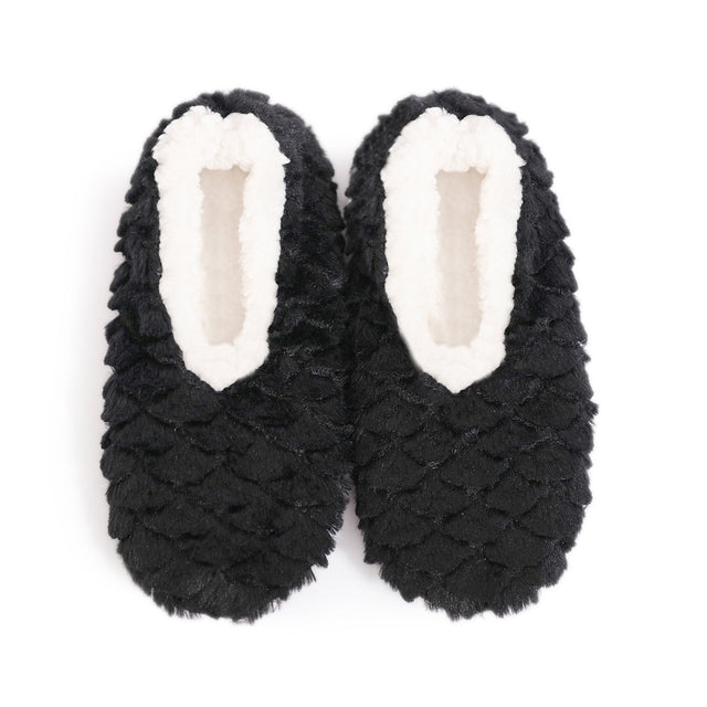 Splosh Women's Black Petal Slippers
