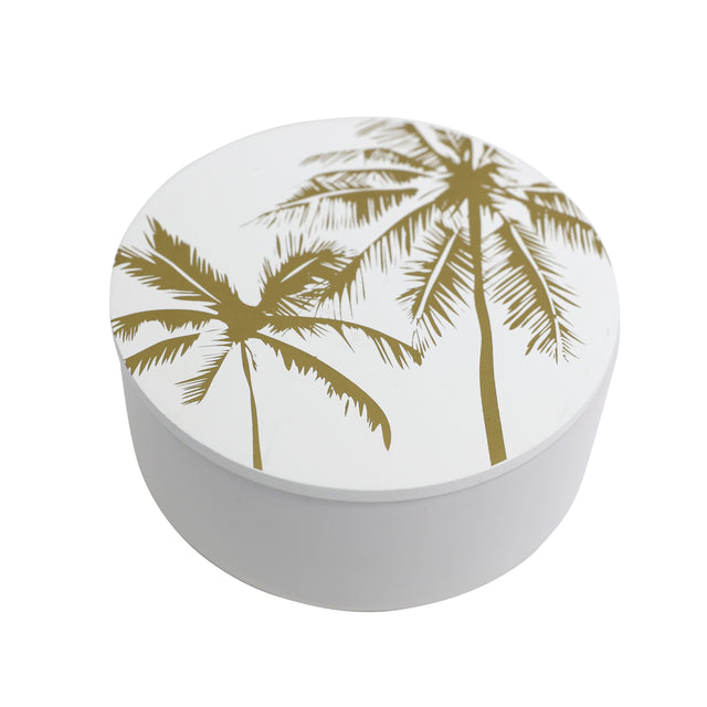 Splosh Tranquil Round Trinket Box Medium - Palm