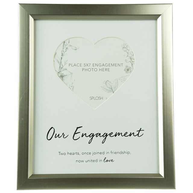 Splosh Engagement - Heart 5X7 Frame