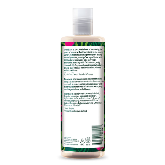 Cruelty free conditioner with dragon fruit seed oi
