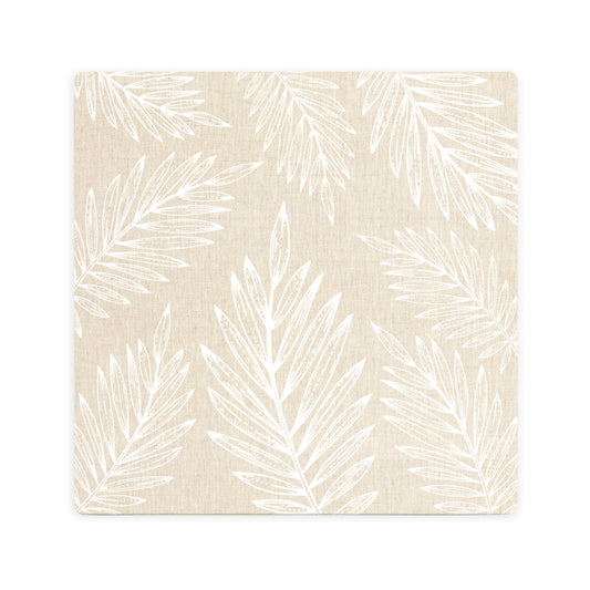 Splosh Tranquil Ceramic Coaster - Beige Leaf