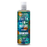 Faith In Nature Coconut Body Wash 400ml with organic coconut oil