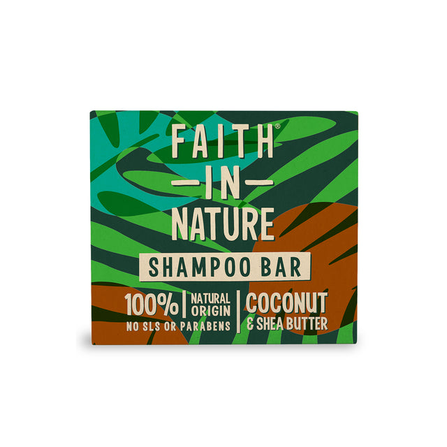 Faith in Nature Coconut and Shea Butter Shampoo Bar 85g for dry hair