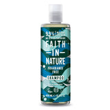 Faith In Nature Fragrance Free Shampoo 400ml for sensitive scalp