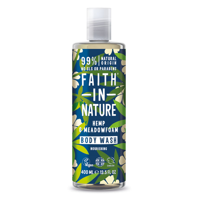 Faith In Nature Hemp and Meadowfoam Body Wash 400ml