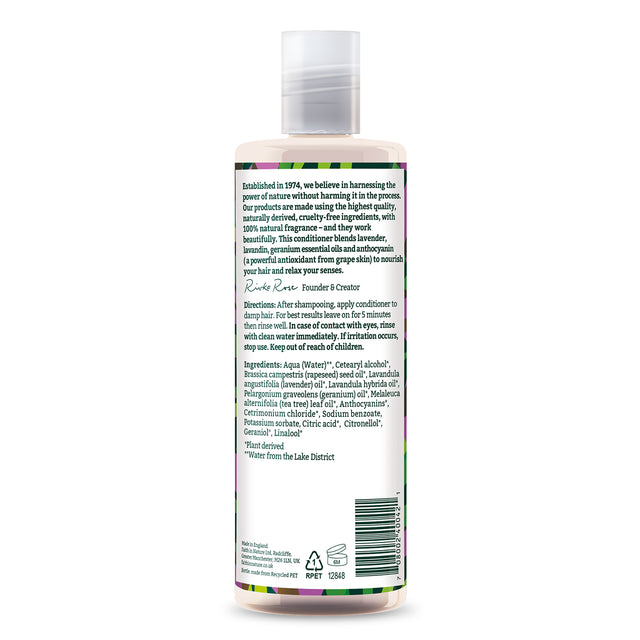 Faith in Nature vegan lavender conditioner with geranium oil