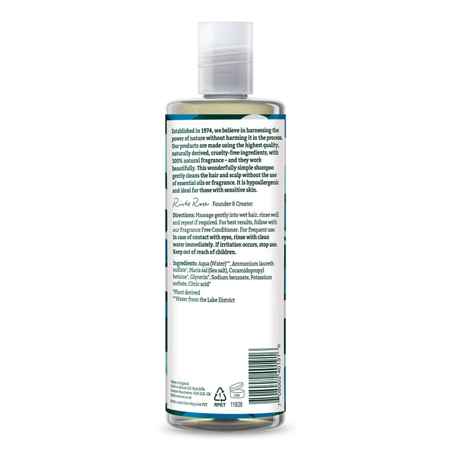 Gentle shampoo for sensitive skin fine hair and coloured hair