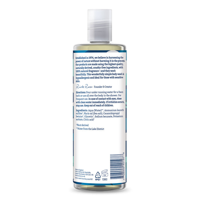 Gentle shower gel for sensitive skin with no added fragrance
