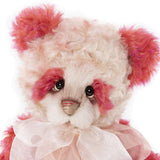 Timperely is a gorgeous 33cm / 13" fully jointed bear with vibrant strawberry tones. Her double sheer organza bow and dainty heart pendant is the perfect finish to this unique bear. 