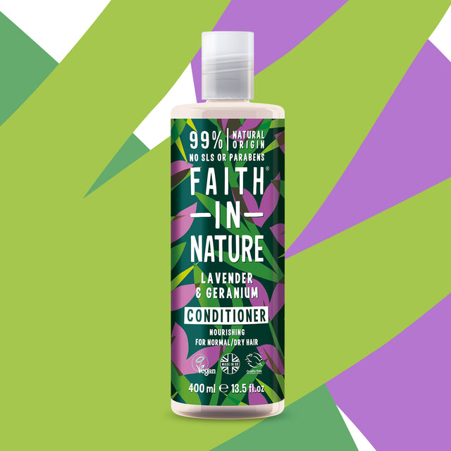 Natural lavender conditioner for soft healthy-looking hair