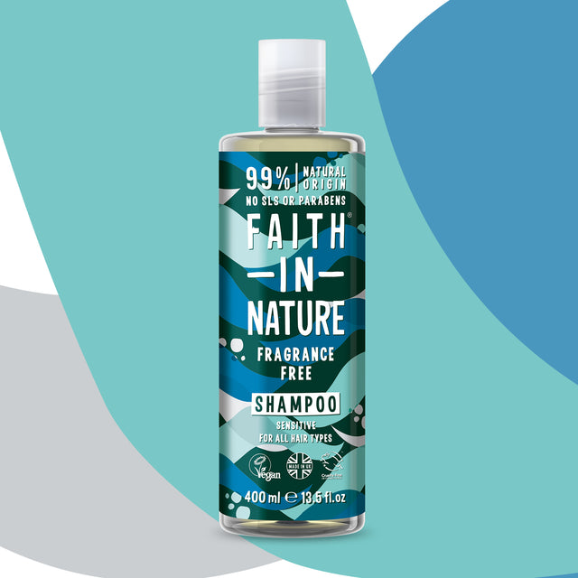 Natural unscented shampoo for sensitive scalp and delicate hair