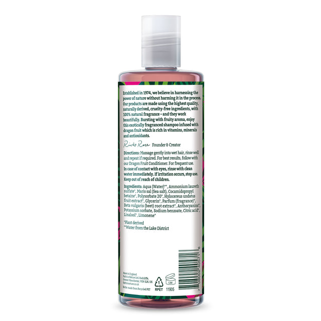 Tropical dragon fruit shampoo for fresh healthy-looking hair